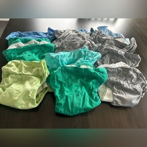 15 pcs Colorful Kids Cloth Diapers Set